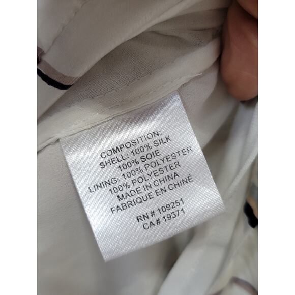 Isabella Sinclair Dress Size 2 White Floral Sleeveless Summer Casual - Picture 11 of 15